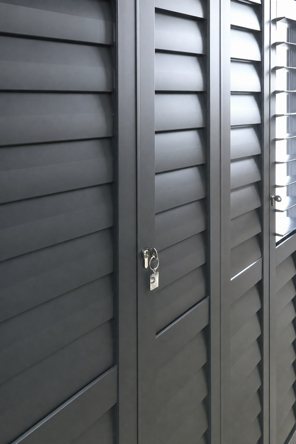 Aluminium shutter charcoal