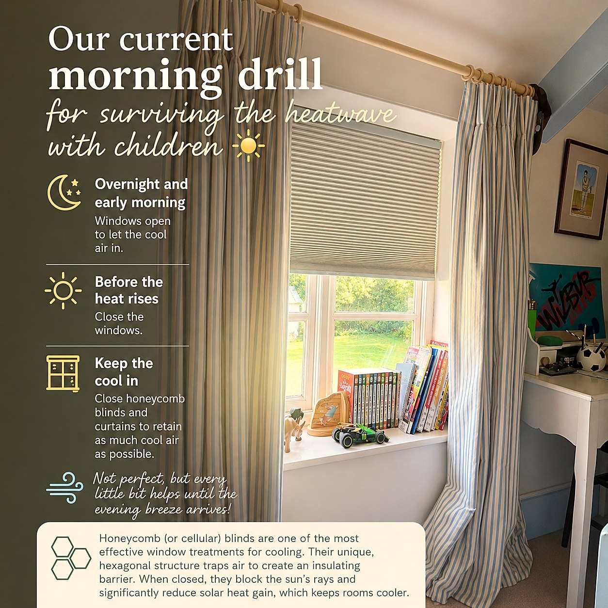 How Honeycomb Blinds Help Keep Your Home Cool During a Heatwave