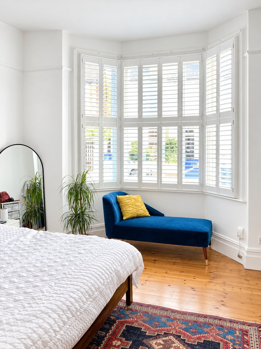 Cuba bay window shutters in Crystal Palace